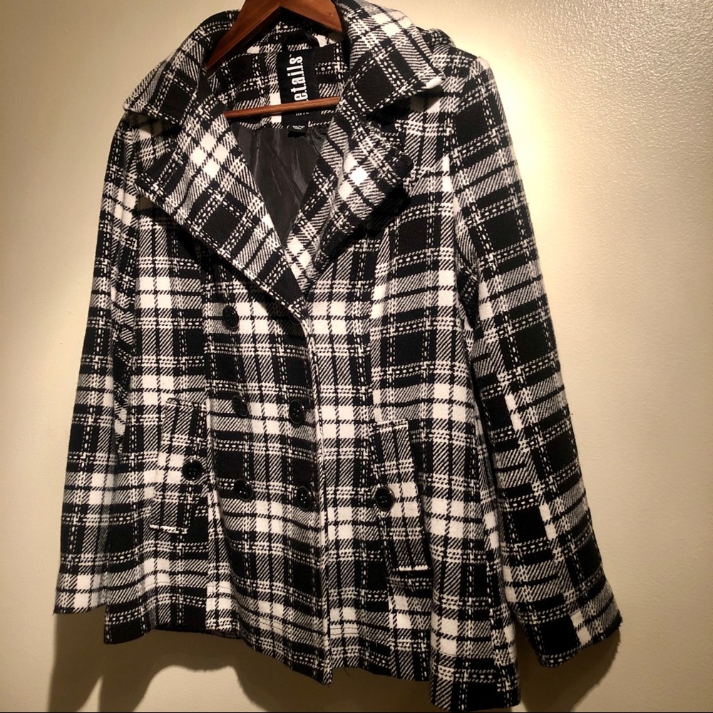 Plaid Peacoat